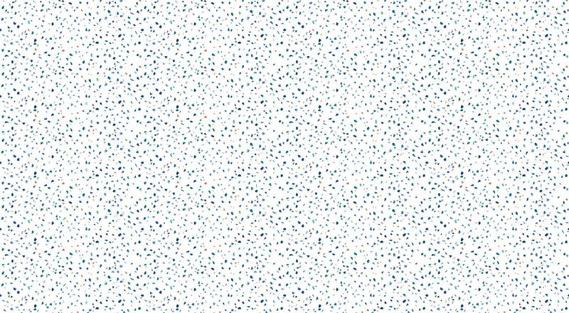 Maßgeschneiderter blauer Terrazzo L