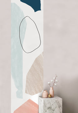 Caroline Gomez Isidore Leroy collaboration papier peint gemotrique lés unique organique